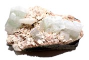 fluorite on albite $40 3.5x2.75 x 1.75